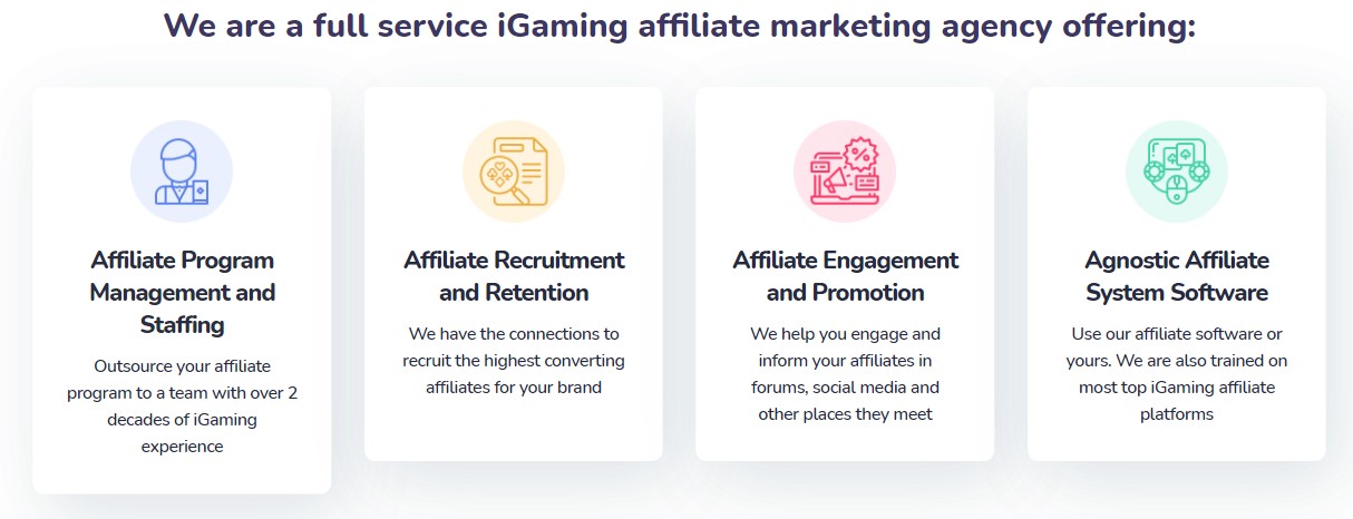 Affiliate agency features